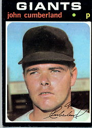 1971 Topps Baseball Cards      108     John Cumberland